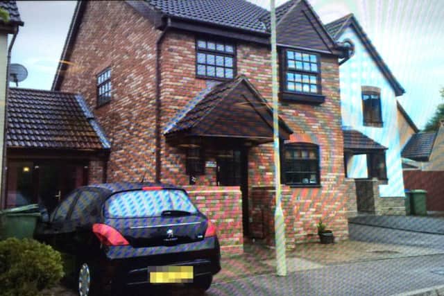 The garage in Suffolk Drive, Whiteley, where Helena Hatton has been operating a salon without permission