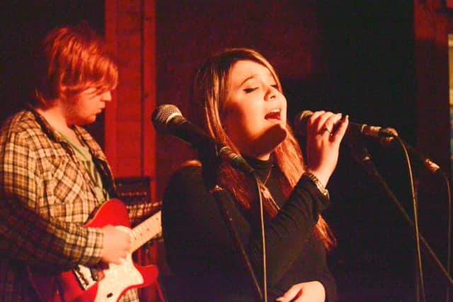 Bekah Houlsby
is getting ready for the regular gig showcase at the Edge of the Wedge in Albert Road, Southsea
Picture: Tara Maguire