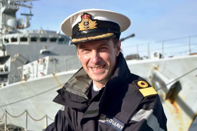 Commodore Peter Sparkes, commander of the Portsmouth flotilla
