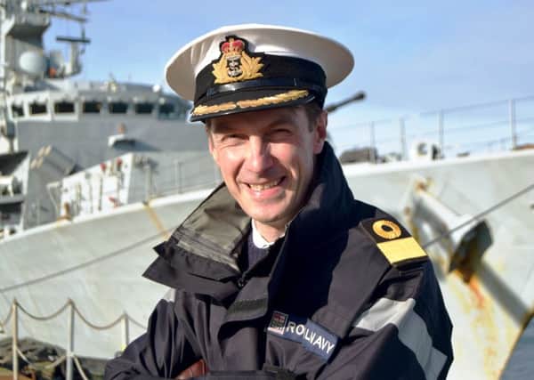 Commodore Peter Sparkes, commander of the Portsmouth flotilla