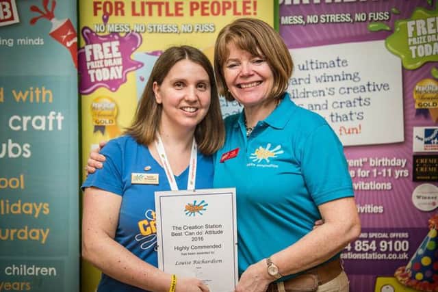Louise Richardson with Sarah Cressall, the founder of Creation Station