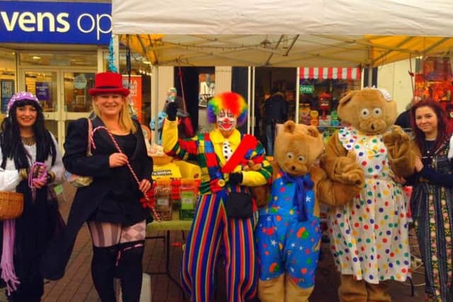 Members of the Thorngate Pantomime and Variety Company