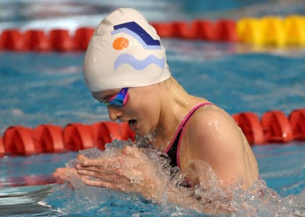 Emily Gaizley competing for Havant in the 100m Breaststroke. Picture: Mick Young 160185-08