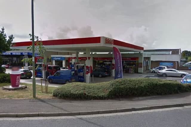 The petrol station in Bridge Road, Locks Heath