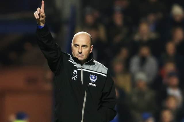 Pompey boss Paul Cook   Picture: Joe Pepler