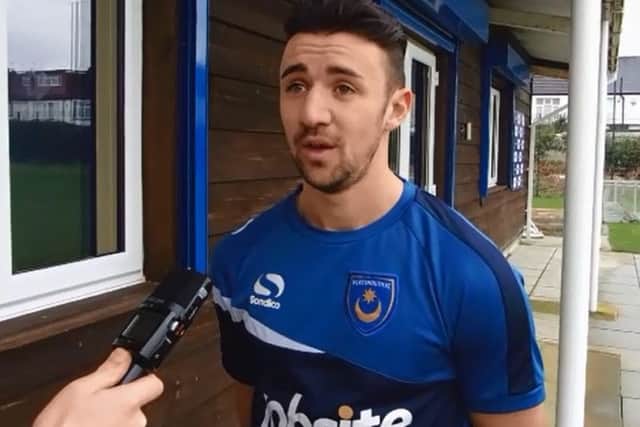 Pompey defender Enda Stevens