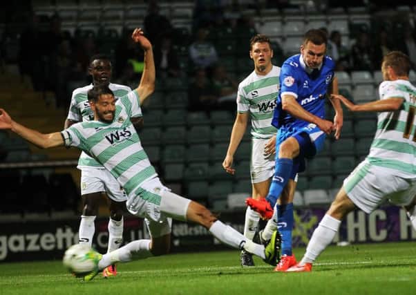 Jed Wallace scored for Pompey at Yeovil last season. Picture: Joe Pepler