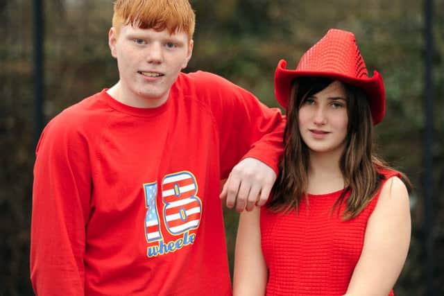 Chad Moore and Ellia Birch from Glenwood School in Emsworth Picture: Malcolm Wells (160212-6424)