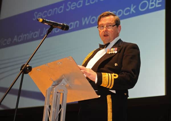 Second Sea Lord Vice Admiral Jonathan Woodcock at the News Business Excellence Awards last night 
Picture: Ian Hargreaves  (160180-2)
