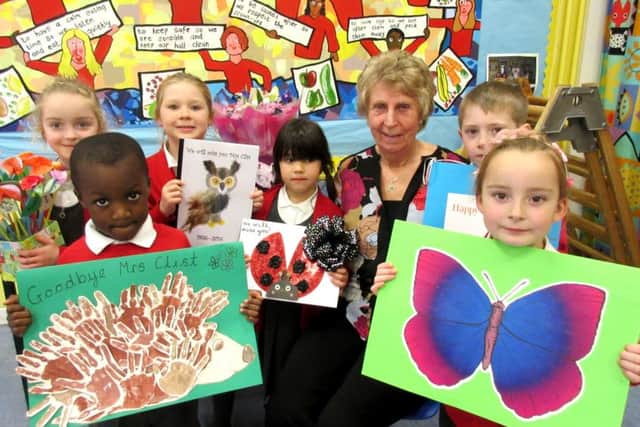 Angela Clist retired from Ranvilles Infant School in Fareham after 40 years