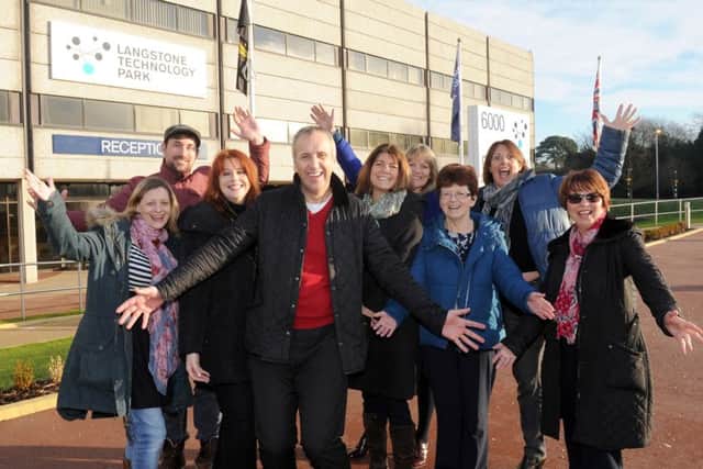 The Over The Wall team, from left, Hayley Hunwicks, Oli Tischler, Carolyn Hughes, Kevin Mathison, Julie Foster, Helen Alexander, Stella Brown, Natasha Duffet and Alison King
Picture: Sarah Standing (160105-8751)