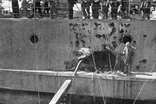 HMS Warspite was damaged in the Battle of Jutland in 1916