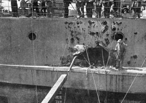 HMS Warspite was damaged in the Battle of Jutland in 1916