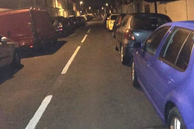 A picture taken by Ivelina Antonova of problems parking in Chichester Road, North End, Portsmouth