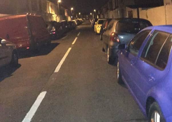 A picture taken by Ivelina Antonova of problems parking in Chichester Road, North End, Portsmouth