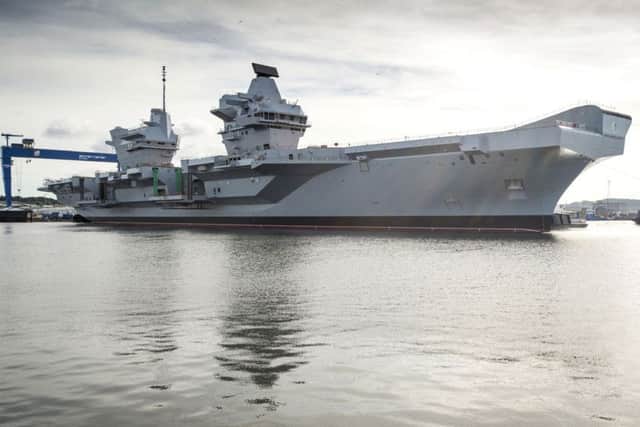 HMS Queen Elizabeth in Rosyth