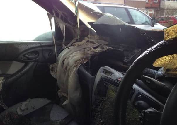 Natasha Kirby's car burst into flames in Gosport
