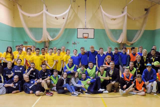 Young people of Big World Impact, Charter NI, Havant Neighbourhood Police team and Havant Fire and Rescue Service
Picture: Sarah Standing (160363-3766)
