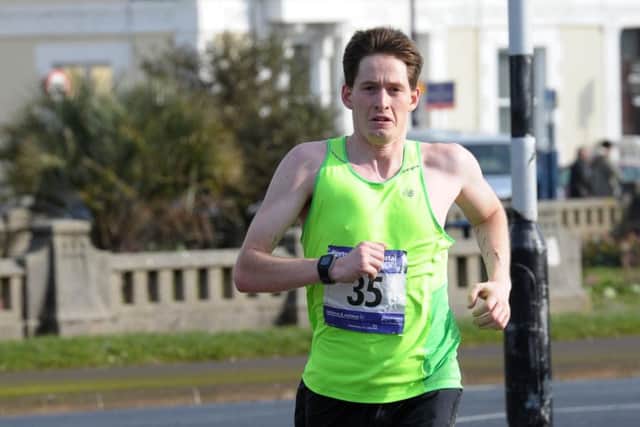 Dan Bailey speeds to Portsmouth half marathon success. Picture: Paul Jacobs (160135-1)