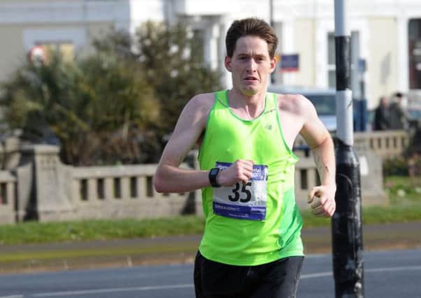 Dan Bailey speeds to Portsmouth half marathon success. Picture: Paul Jacobs (160135-1)