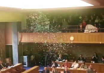 Protesters at Portsmouth City Council