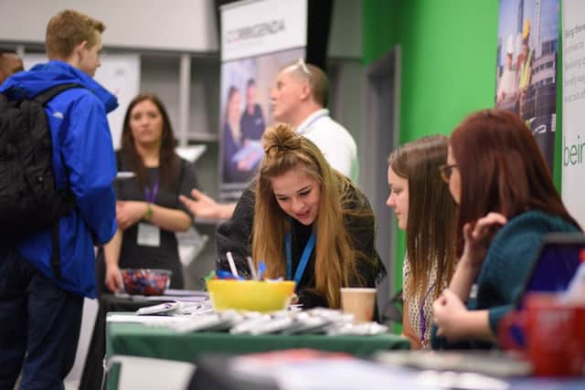 The Fareham apprenticeship fair attracted hundredsof people