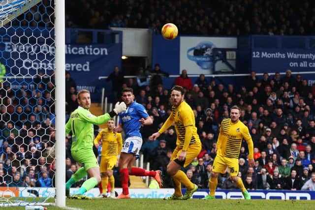 Gareth Evans scores against Bristol Rovers on Saturday Picture: Joe Pepler