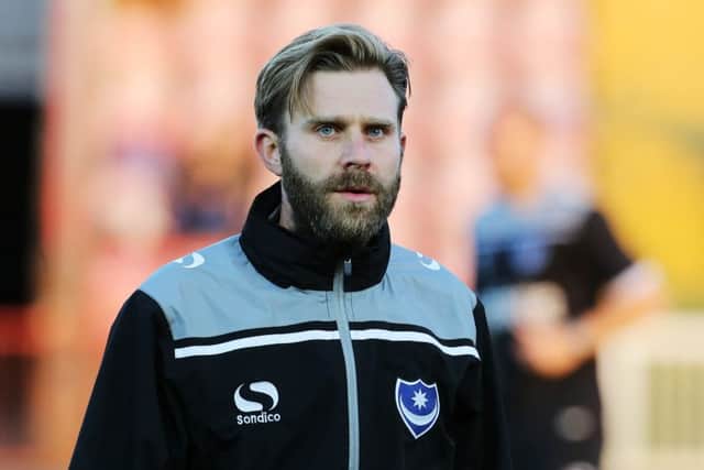 Pompey Academy coach Mikey Harris: Picture: Joe Pepler