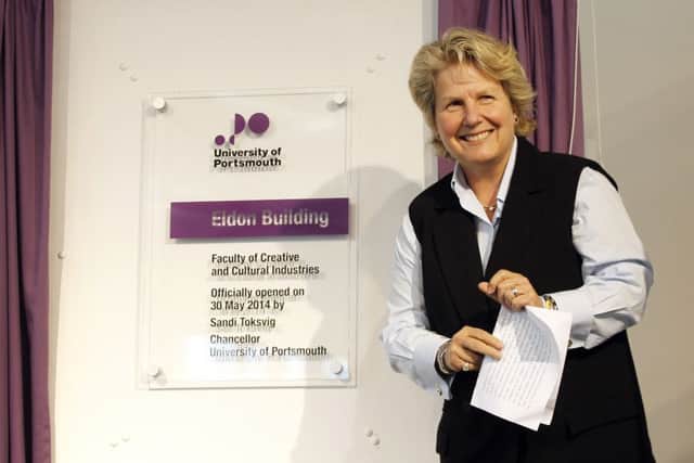 University of Portsmouth Chancellor Sandi Toksvig