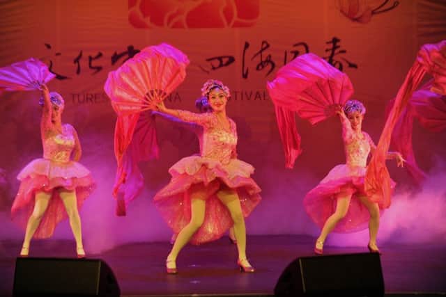 Part of the all-star Chinese cast at the Kings Theatre  Picture Ian Hargreaves  (160332-1)