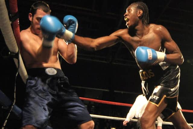 Biola Kudus, right, is preparing to go toe to toe with Karl Wheeler at York Hall on March 19 Picture: Mick Young