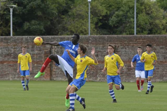 Pompey Academy defender Ousman Saidy   Picture: Neil Marshall