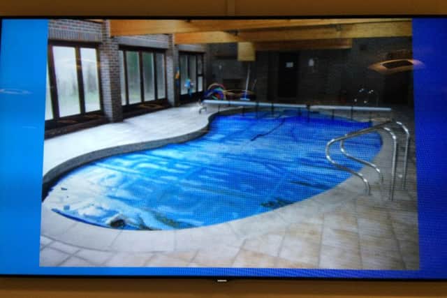 The pool in Catisfield Road Fareham where the swimming lessons are taking place