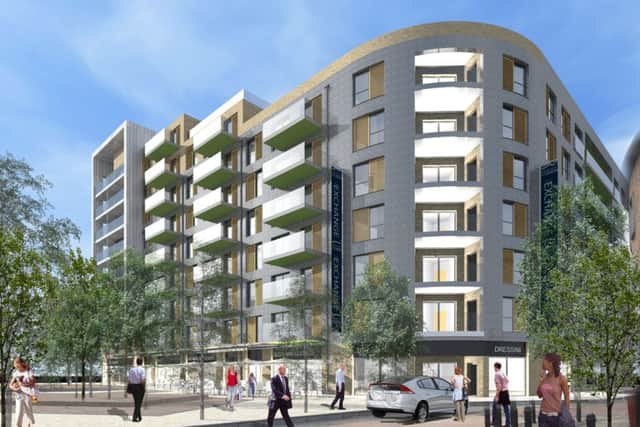 How the apartment block could look when completed