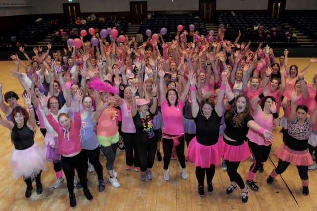 The participants at the dance-a-thon