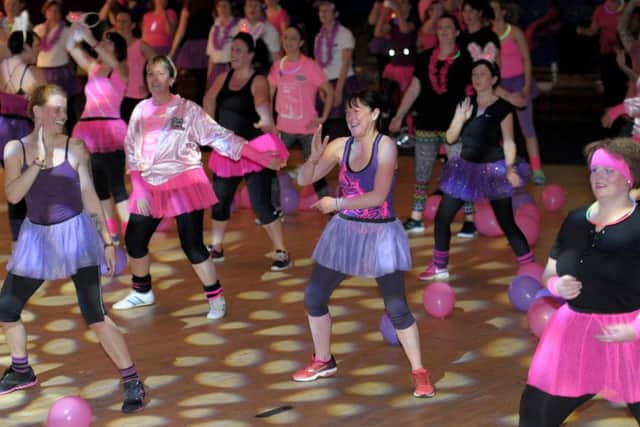 Getting into the groove at the dance-a-thon