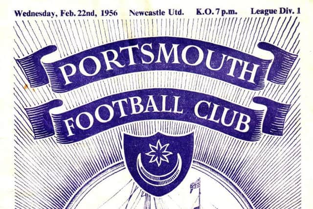 Pompey's matchday programme on the memorable night