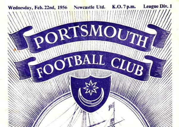Pompey's matchday programme on the memorable night