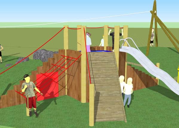 New play equipment that is planned for Jubilee Field in Horndean