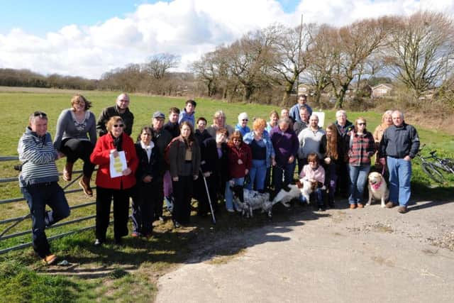Residents objecting to the Hallam Land's plans for Newlands in 2014