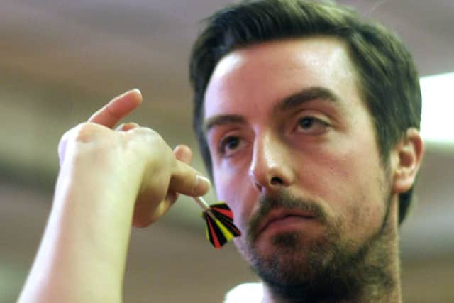 Joe Bridle threw a 13-dart leg for Stag A and also hit a 180                Picture: Mick Young