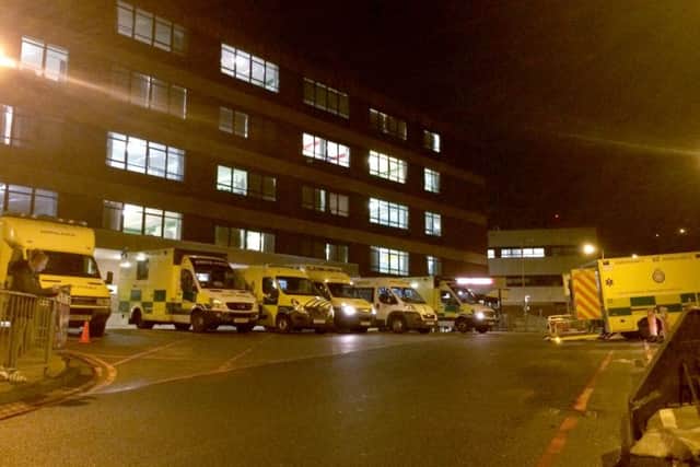 Queen Alexandra Hospital is fined if ambulances have to wait too long to discharge their patients into the accident and emergency department - as happened on Monday this week