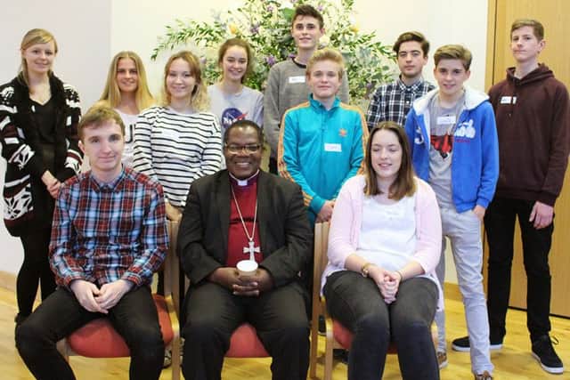 The Project G team of young people met the Bishop of Ho when he came to visit Portsmouth last month