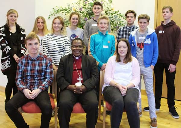The Project G team of young people met the Bishop of Ho when he came to visit Portsmouth last month
