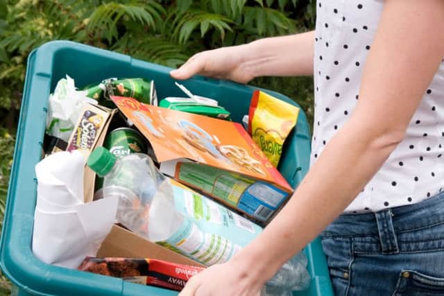 Recycling rates have fallen across the area