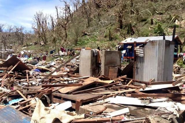 The aftermath of Cyclone Winston on Koro Island