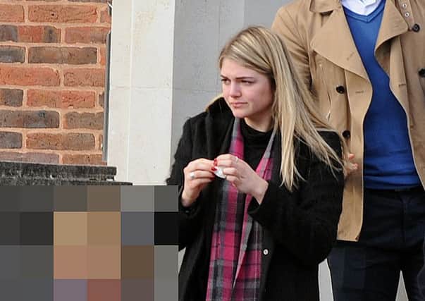 Emily Davis, 21, leaves court after admitting using her dead grandmother's blue badge in Portsmouth
