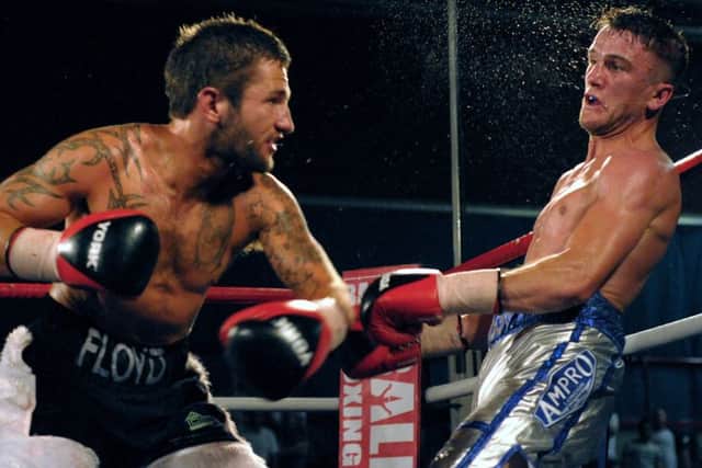 Floyd Moore, left, insists hell sort out Ben Day when they collide in London next Saturday Picture: Mick Young