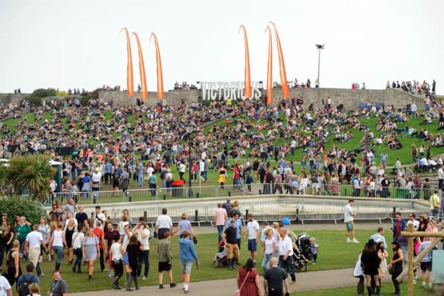 Crowds at last year's Victorious Festival