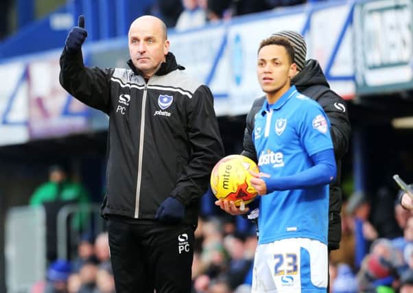 Kyle Bennett, right, impressed for Pompey on Saturday    Picture: Joe Pepler